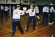 Two persons fighting exercises